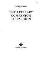 The literary companion to fashion by Colin McDowell