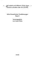 Cover of: "-- dass einfach sich diktierte Zeilen legen" by herausgegeben von Liane Dirks.