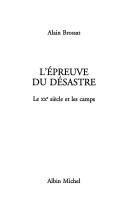 L' épreuve du désastre by Alain Brossat