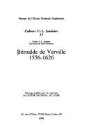 Béroalde de Verville, 1556-1626 by Collectif