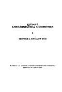 Světová literárněvědná bohemistika by Kongres světové literárněvědné bohemistiky (1st 1995 Prague, Czech Republic)