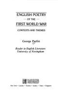 English poetry of the First World War by George A. E. Parfitt