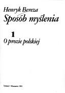 Cover of: Sposób myślenia