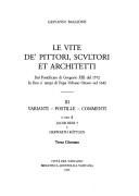 Cover of: Le vite de' pittori, scultori et architetti