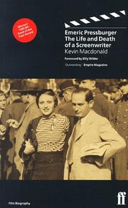 Cover of: Emeric Pressburger: The Life and Death of a Screenwriter