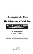 Cover of: I remember like now: the odyssey of a Polish Jew