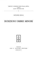 Cover of: Iscrizioni umbre minori by Giovanna Rocca