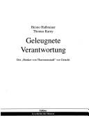 Cover of: Geleugnete Verantwortung by Heimo Halbrainer