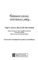 Cover of: German legal system & laws