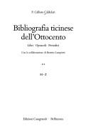 Cover of: Bibliografia ticinese dell'Ottocento by Callisto Caldelari