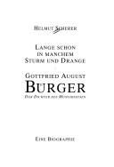 Cover of: Lange schon in manchem Sturm und Drange: Gottfried August Bürger, der Dichter des Münchhausen : eine Biographie