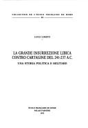 La grande insurrezione libica contro Cartagine del 241-237 A.C by Luigi Loreto