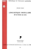 Linguistique modulaire by Henning Nølke