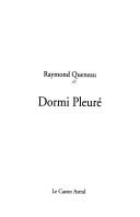 Cover of: Dormi pleuré