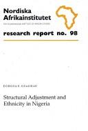 Cover of: Structural adjustment and ethnicity in Nigeria