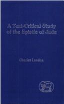 Cover of: A text-critical study of the Epistle of Jude