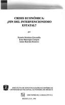 Cover of: Crisis económica by Ramón Martínez Escamilla
