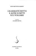 Cover of: Grammatichetta e altri scritti sul volgare