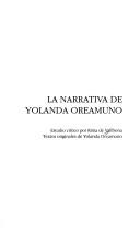 Cover of: La narrativa de Yolanda Oreamuno