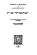 Cover of: Correspondance by Edmond de Goncourt