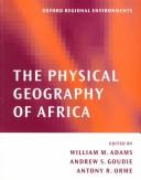 Cover of: The physical geography of Africa