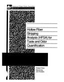 Cover of: Hollow fiber stripping analysis (HFSA) for taste and odor quantification