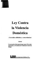 Cover of: Ley contra la violencia doméstica.