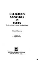 Cover of: Religious converts in India by Uttara Shastree
