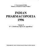 Cover of: Indian Pharmacopoeia, 1996 by Government of India, Ministry of Health & Family Welfare.