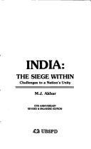 Cover of: India by M. J. Akbar