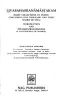 Cover of: Śivasahasranāmāṣṭakam: eight collections of hymns containing one thousand and eight names of Śiva