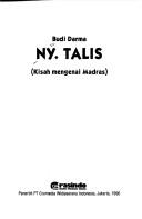 Cover of: Ny. Talis by Budi Darma