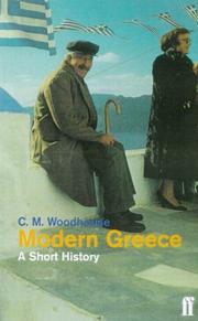 Cover of: Modern Greece by C M. Woodhouse