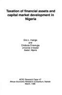 Cover of: Taxation of financial assets and capital market development in Nigeria