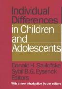Cover of: Individual differences in children and adolescents | 
