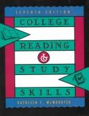 Cover of: College reading and study skills by Kathleen T. McWhorter