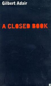 Cover of: A closed book by Gilbert Adair