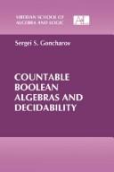 Cover of: Countable Boolean algebras and decidability