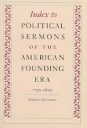 Cover of: Index to Political sermons of the American founding era, 1730-1805