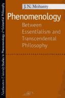 Phenomenology by J. N. Mohanty, Jitendranath Mohanty