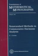 Cover of: Nonstandard methods in commutative harmonic analysis