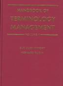 Cover of: Handbook of terminology management | 