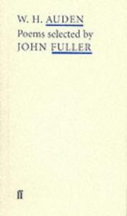 Cover of: Wh Auden Poems (Poet to Poet: An Essential Choice of Classic Verse)