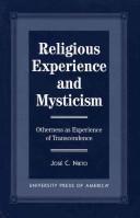 Cover of: Religious experience and mysticism: otherness as experience of transcendence