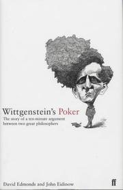 Cover of: Wittgenstein's poker by Edmonds, David