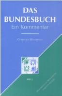 Cover of: Das Bundesbuch by C. Houtman