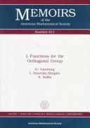Cover of: L functions for the orthogonal group