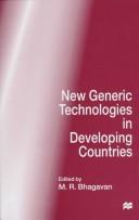 Cover of: New generic technologies in developing countries