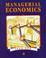 Cover of: Managerial economics
