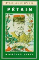 Cover of: Pétain by Nicholas Atkin